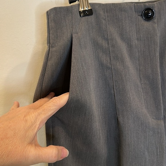 ZARA WIDE LEG TROUSER IN DARK GREY SIZE LARGE EXC CONDITION - Picture 5 of 9